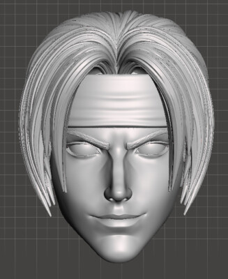 Kyo Kusanagi KOF SNK 1:18 scale custom unpainted Head 3.75'' Action Figure