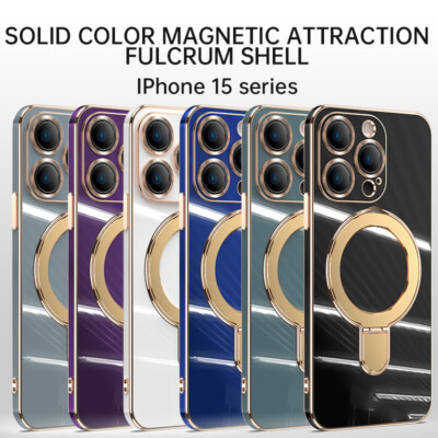 Magnet MagSafe Ring Ständer PC Case Hülle für iPhone 15 Plus 14 Pro Max 11 12 13