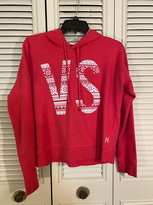 victoria-secret-vs cropped pullover hoodie