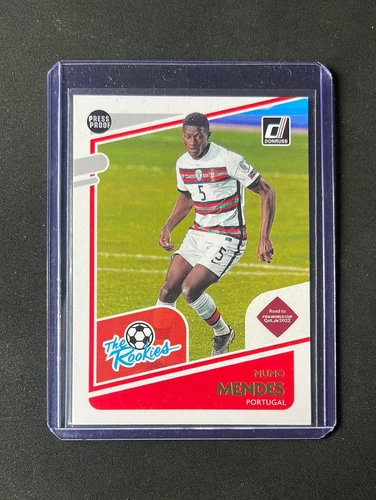 2021-22 Panini Donruss Road To Qatar Nuno Mendes The Rookies Press Proof #13