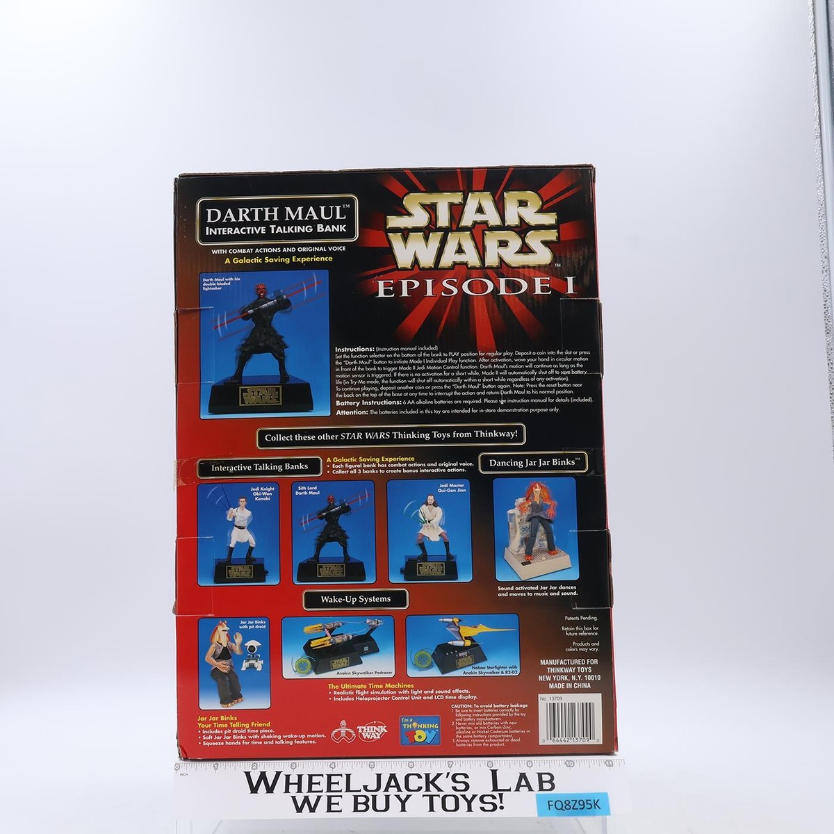 Darth Maul Interactive Talking Bank Star Wars 1999 Thinkway Toys