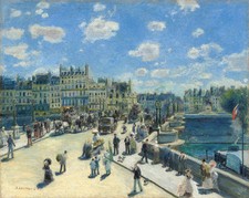 Auguste Renoir : "Pont Neuf, Paris" 1872 - Giclee Fine Art Print