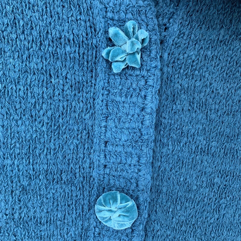 Per Una Womens Medium Cardigan Sweater Large Button Pockets Romantic Cottage - Image 4 of 4