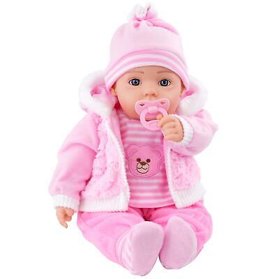 Buy 20” Soft Bodied Baby Doll Toy With Sounds - BiBi Doll “Pinky” Baby Pink Coat