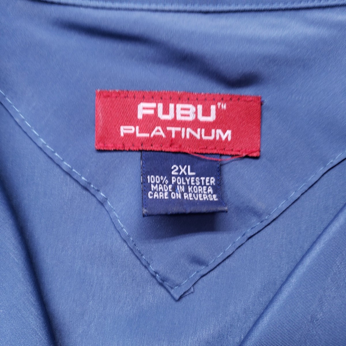 ウェア platinum fubu 2XL NWT Fubu Platinum 2XL Fat Albert Junkyard Gang Button Down