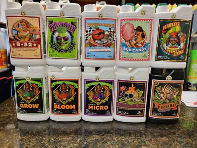Advanced Nutrients Bundle Expert Level, 1 L Ea. Ph Perfect Grow, Bloom, Micro,  