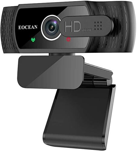 Webcam avec microphone, 1080P HD streaming ordinateur de bureau USB Windows et Mac OS - Photo 1/5
