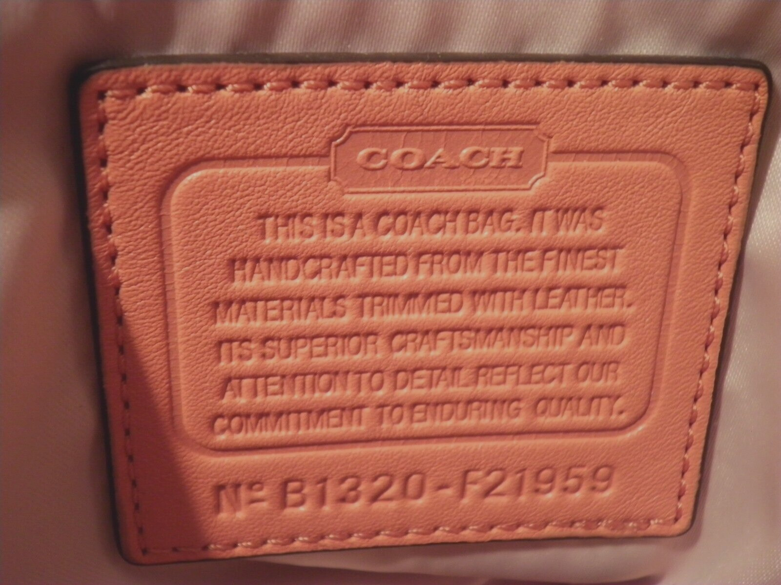 Coach Alexandra Python Peach Purse Straw Tote F21… - image 8