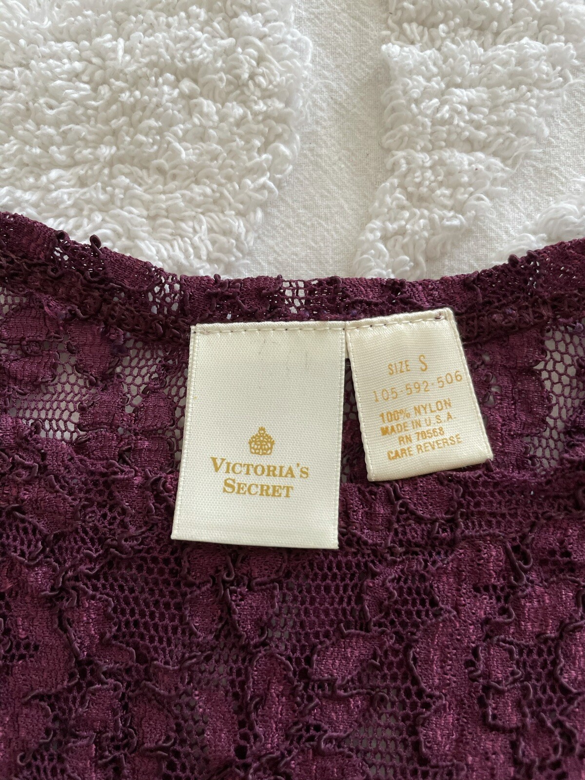Vintage Victoria's Secret Gold Crown Label Sheer Flor… Gem