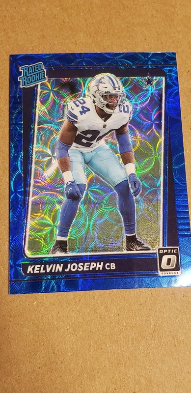 2021 Panini Donruss Optic - Rated Rookie Blue Scope Prizm  Kelvin Joseph #250