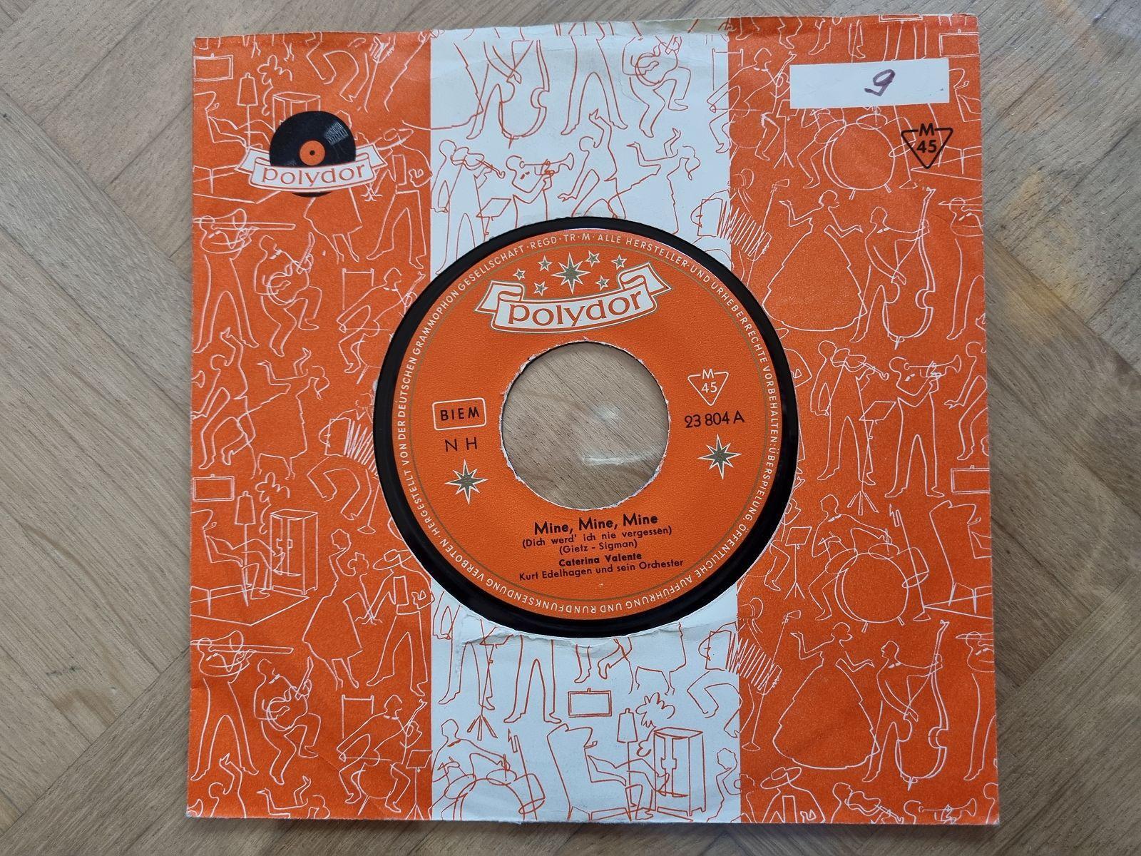 7"" Single Caterina Valente - Mine, mine, mine/ Be mine tonight Vinyl Germany