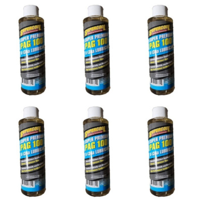 P100-8 SUPERCOOL SUPER PREMIUM PAG 100 R-134A LUBRICANT - 8 OZ - PACKAGE OF 6
