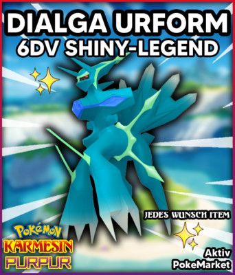 Dialga   SHINY 6DV   Pokemon Karmesin und Purpur Lvl 100 Battle Ready + VGC