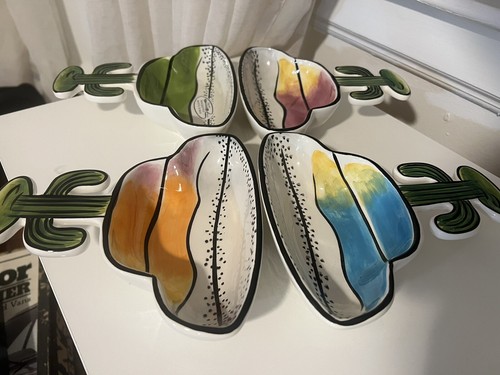 Bol à Margarita Clay Art – 8 Pouces, Céramique Multicolore, Lave-vaisselle Et Micro-ondes