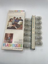 Sylvania M3 Blue Dot Camera Flashbulbs 12 Unused Blue Dot Bulbs