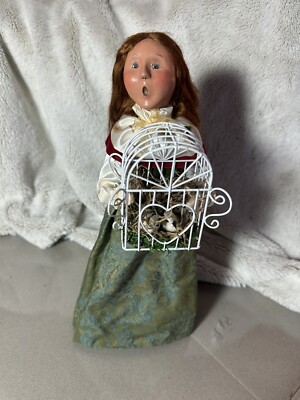 Byers Choice Two Turtle Doves 2007 Twelve Days Of Christmas 12 2 Birdcage Decor