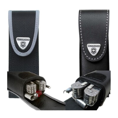 Victorinox - Etui Schwarz Für Klemme Swisstool Plus - Doppelt Motorraum - 4.0833