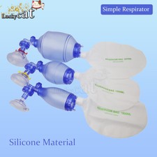 Bolsa de entrenamiento de RCP de silicona Máscara de válvula Bolsa para adultos/niños con máscara Herramienta veterinaria