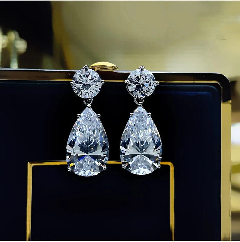 Pear shaped hotsell dangle earrings