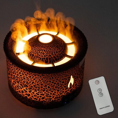 Flame Effect Ultrasonic Diffuser: Aromatherapy, Mood Lighting & Mist in One!