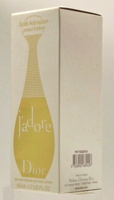 ❤️ J'ADORE,GOLD ADORATION,CHRISTIAN DIOR,LIMITED EDITION,JADORE
