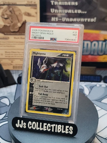 2005 Pokemon Mightyena Holo 12/107 Deoxys PSA 7 CGC BGS