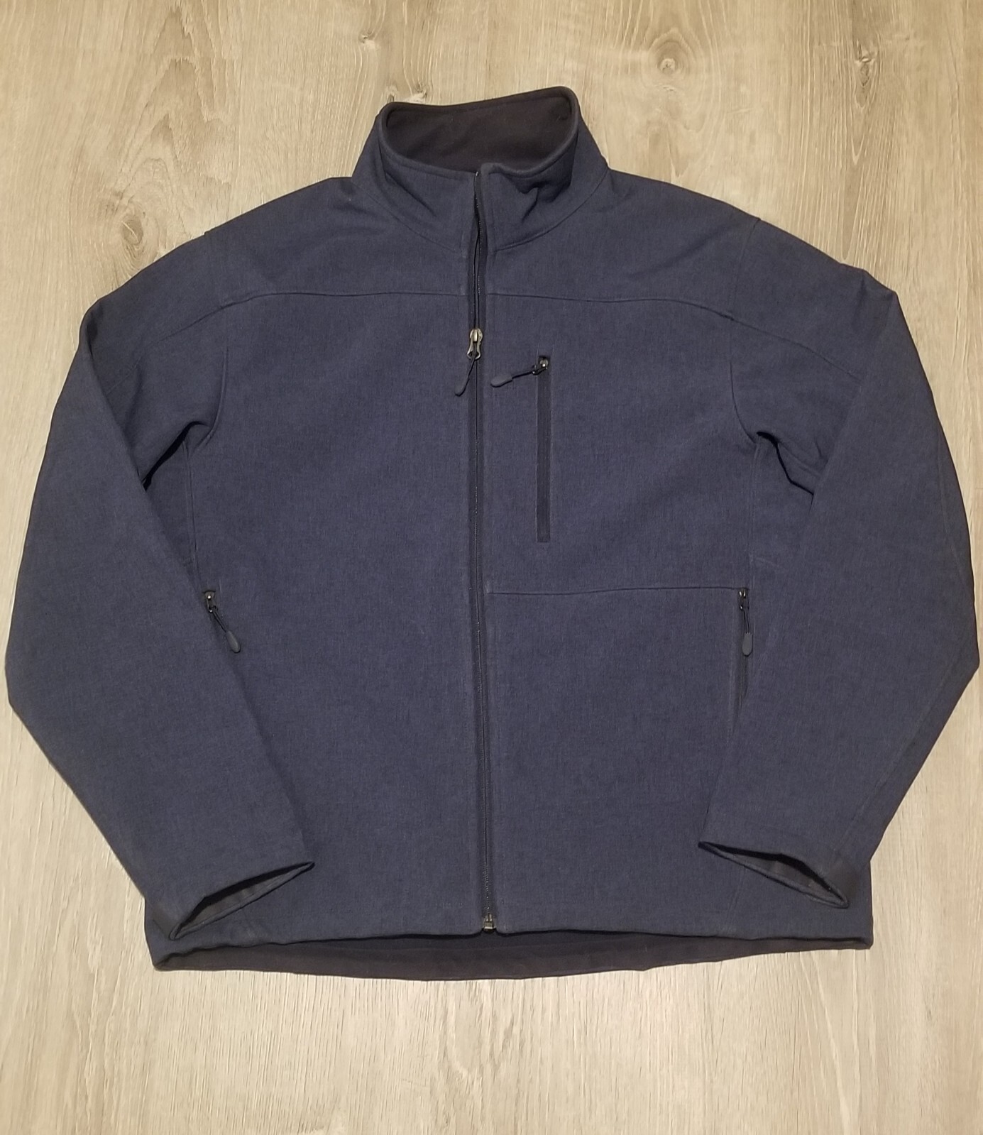 Men's Kirkland Signature Jacket Soft Shell All Way Stretchable Full Zip Size L