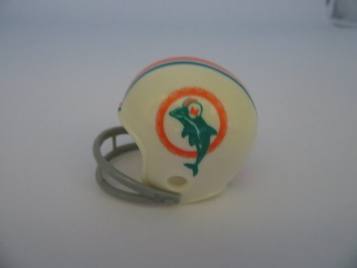 NFL Football Riddell Miami Dolphins 2-BAR Pocket Pro Throwback Helmet - 2005