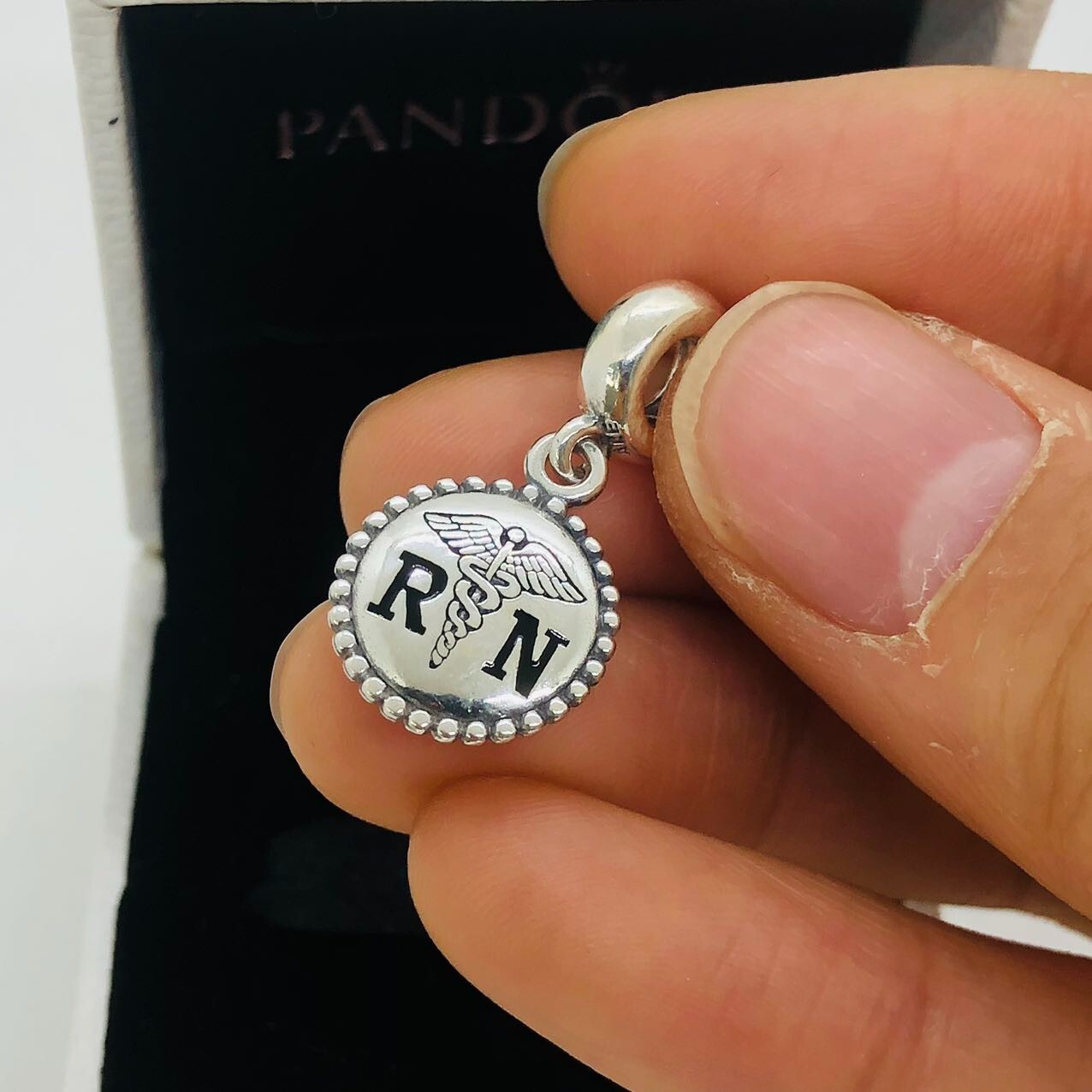 Pandora Nurse RN Exclusive Charm S925 Silver with box