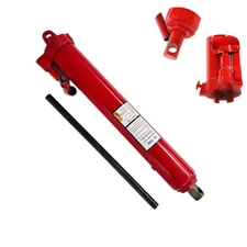 12 Ton Manual Hydraulic Long Ram Jack Pump Engine Lift Hoist Crane Heavy Duty