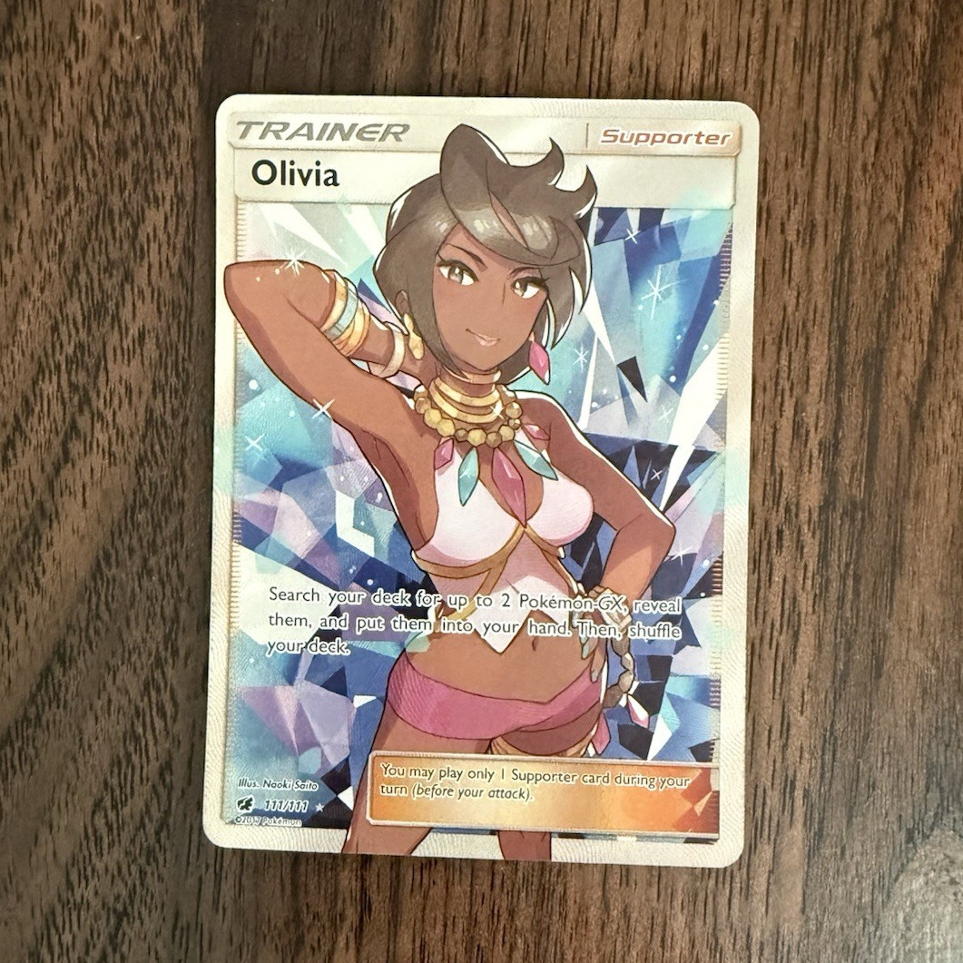 The Pokémon Company Olivia 111/111 SM Crimson Invasion Full Art Holo UR 2017