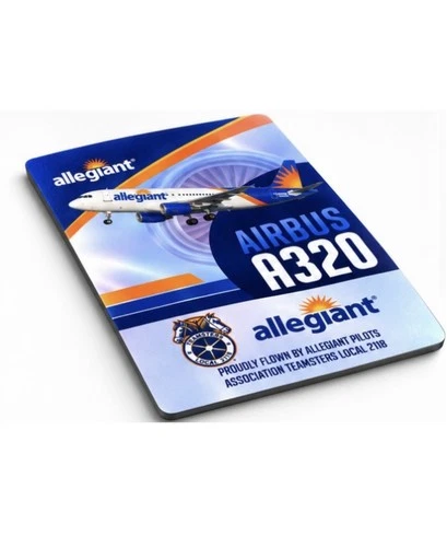 Allegiant A320 Trading Card - Teamsters Local 2118 - Excellent Condition image 3