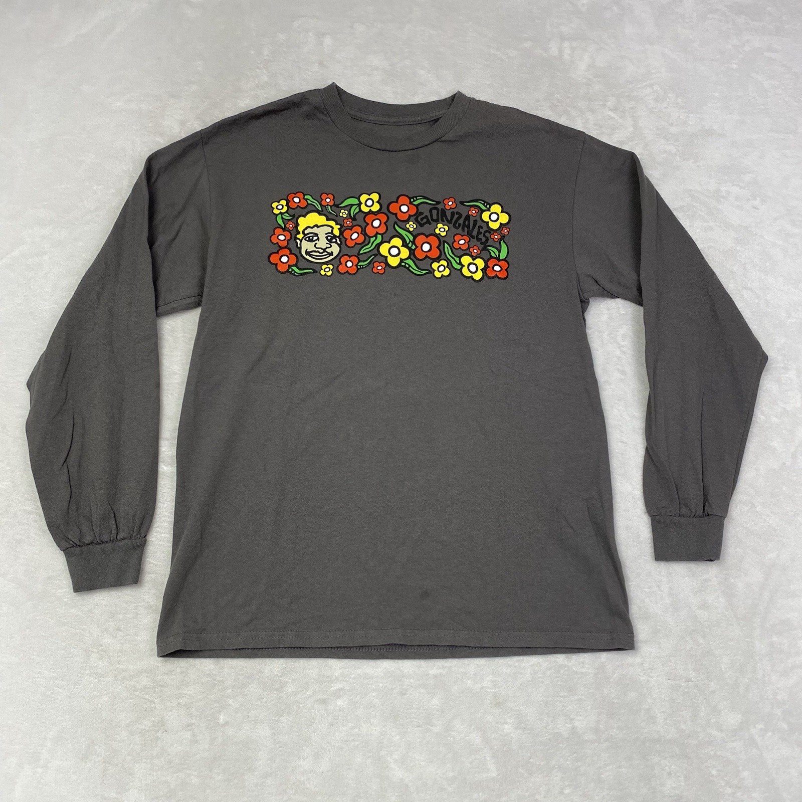 S Mark Gonzales 'sweatpants' T-shirt Gray Men&rsquo;s Size Mediu