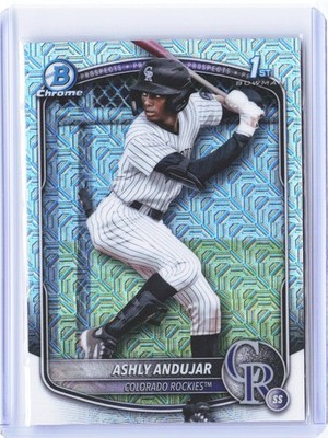 2025 Bowman Sapphire Edition #BCP-20 Ashly Andujar Mojo Refractor