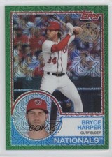 2018 Topps Silver Pack 1983 Design Chrome Series 1 Green 27/99 Bryce Harper 3y0