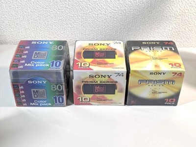 SONY MD Minidisc PRISM SERIES 74 / Color Collection Mix Pack 80 SEALED Lot of 30