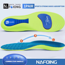 Orthopedic Insoles for Feet Sport Shock-Absorbing Insole for Shoes Arch Support