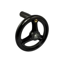12mm x 125mm Roue de trottinette Freestyle professionnelle main noir