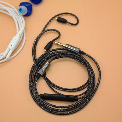 Janjunsi MMCX Vervangende Hoofdtelefoon Kabel Compatibel met Shure SE535/ SE215/SE425/SE315/SE846/UE900/W40 - Audio Upgrade Kabel (3.5MM Stekker, Gouden MMCX Connectors