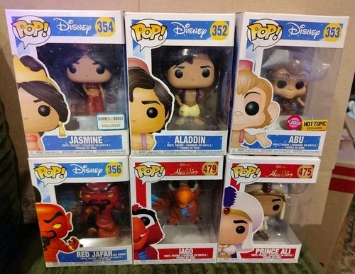 NEW FUNKO POP! Disney Aladdin LOT of 6