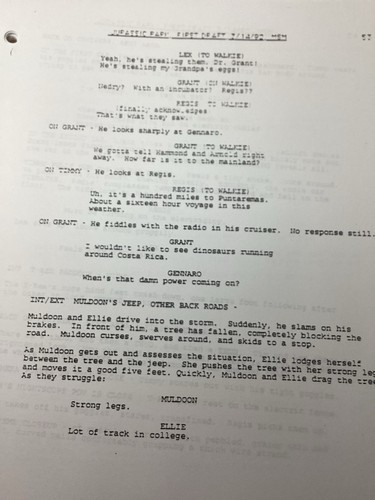 Jurassic Park Movie Script Reprint Full Screenplay Script Dated 3/14/92 - Picture 3 of 5