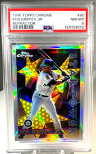 Ken Griffey Jr. 1996 Topps Chrome #90 Star Power Refractor POP 27 SSP RARE PSA 8