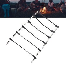 6 Pcs Guitar Effect Pedal Cable 6 Inch 1/4 Inch Guitar Patch Cable For Micr TU