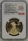 1776-2026 W Proof $50 American Gold Proof Eagle 1 oz NGC PF69UC First Day Bell !