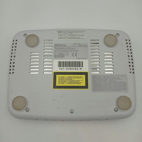 Unidad de consola delgada Sony PlayStation 1 solo PS1 gris PAL SCPH-102 - Funciona - Imagen 11 de 12