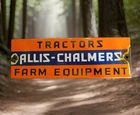 VINTAGE ALLIS-CHALMERS PORCELAIN SIGN TRACTORS FARM EQUIPMENT JOHN DEERE KUBOTA