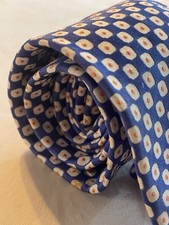 Neck Tie STAFFORD Blue Multicolor 100% Imported Silk Tie Made in USA. Pre-owned