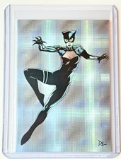 Catwoman Limited Edition Artist Signed "DC Comics" Refractor Card 1/1