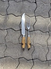 Jagdbesteck - Set mit Griffen aus echten Tier...