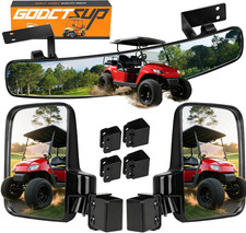 Golf Cart Mirrors, Universal Panoramic Golf Cart Rear View Mirror No Drilling
